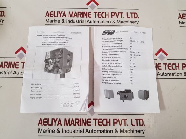 ECKARDT SRI986 ELECTRO-PNEUMATIC VALVE POSITIONER