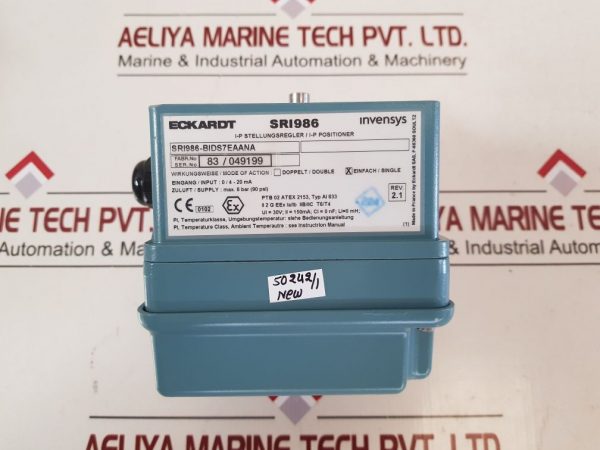 ECKARDT SRI986 ELECTRO-PNEUMATIC VALVE POSITIONER