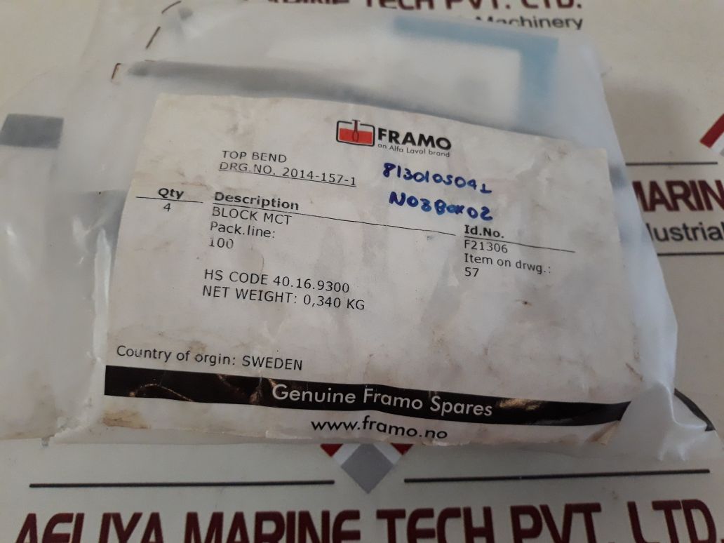 FRAMO F21306 BLOCK MCT
