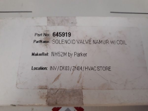 PARKER FLOWSERVE NH52M SOLENOID VALVE