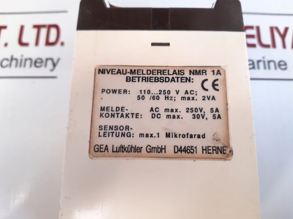 GEA LEVEL SIGNAL RELAY NMR 1A