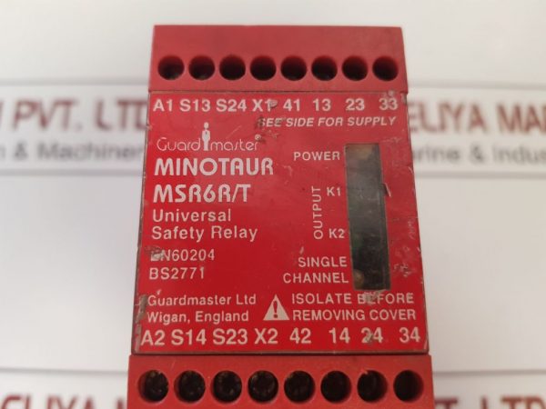 GUARDMASTER MINOTAUR MSR6R/T UNIVERSAL SAFETY RELAY 24V AC/DC