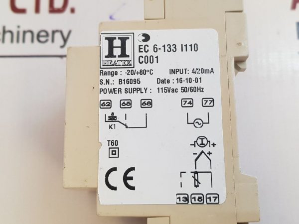 HEATEX EC 6-133 I110 C001 TEMPERATURE CONTROLLER