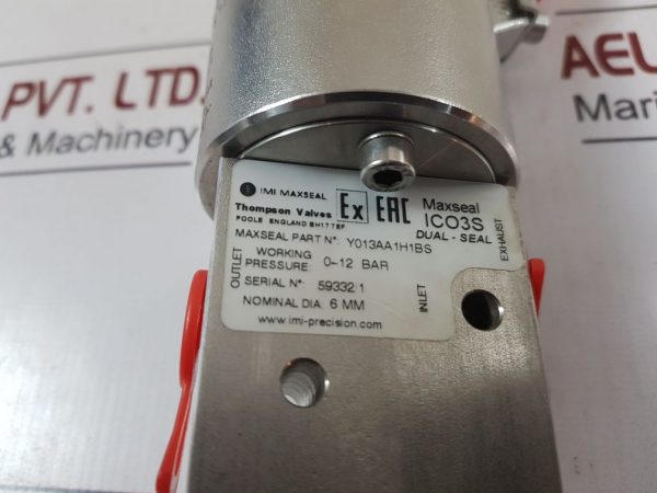 IMI MAXSEAL Y013AA1H1BS STAINLESS STEEL SOLENOID VALVE