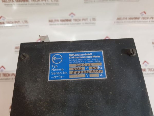 ROLF JANSSEN GRU 03 SWITCHING POWER FREQUENCY MONITORING