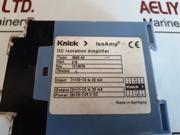 KNICK 3820 A2 DC ISOLATION AMPLIFIER