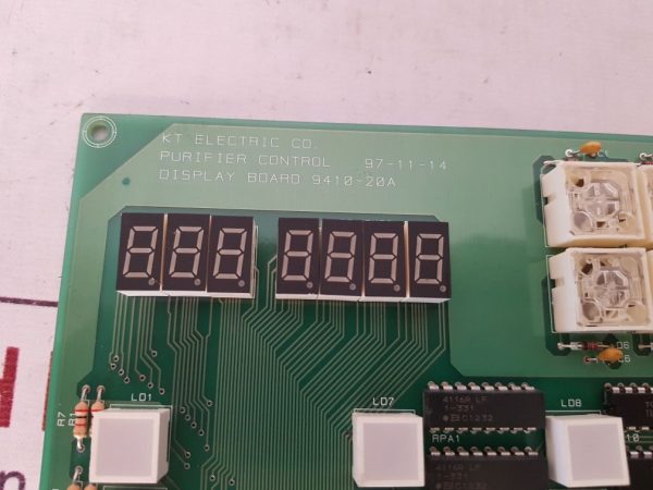KT ELECTRIC 9410-20A CONTROL DISPLAY BOARD