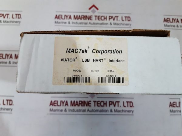 MACTEK 010031 USB HART INTERFACE WITH INSTALLATION DISC