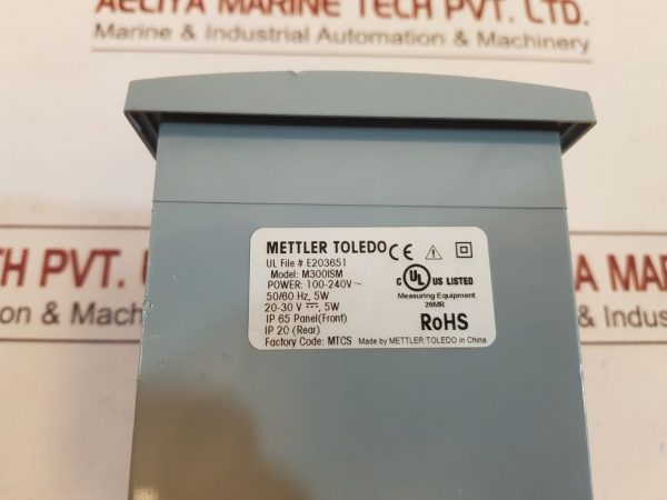 METTLER TOLEDO M300 ISM 1 CHANNEL MULTI 1/4DIN TRANSMITTER 52121354