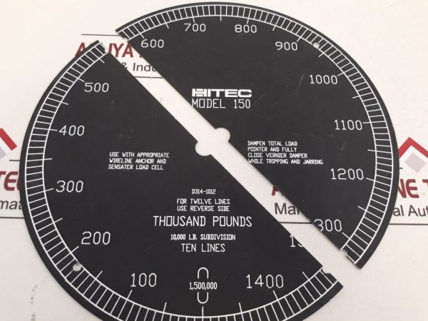 MD TOTCO MODEL 150 GAUGE,E WEIGHT INDICATOR