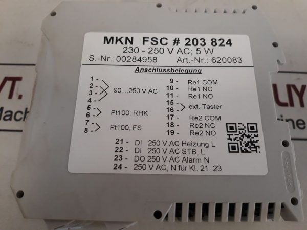 MKN FSC 203 824 FRYER SAFETY MODULE