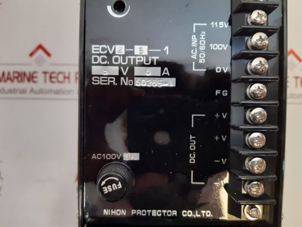 NIHON PROTECTOR NIPRON ECV2-5-1 DC POWER SUPPLY
