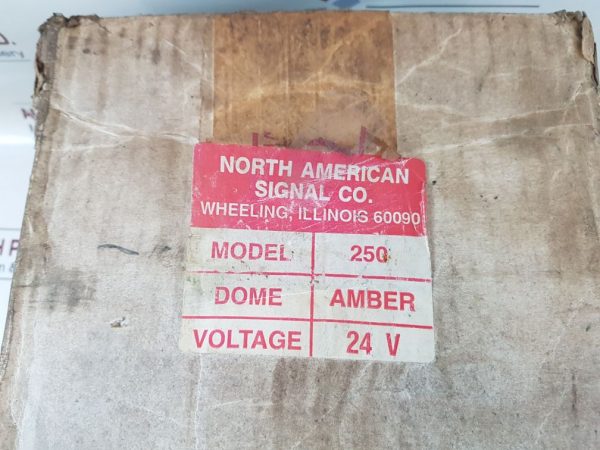 NORTH AMERICAN SIGNAL 250-24A REVOLVING AMBER LIGHT