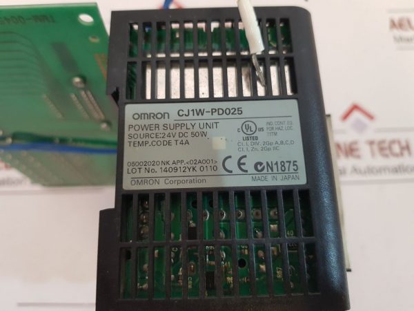 OMRON CJ1W-PD025 POWER SUPPLY UNIT