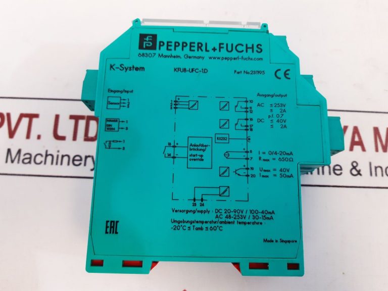 PEPPERL+FUCHS KFU8UFC1.D FREQUENCY CONVERTER Aeliya Marine