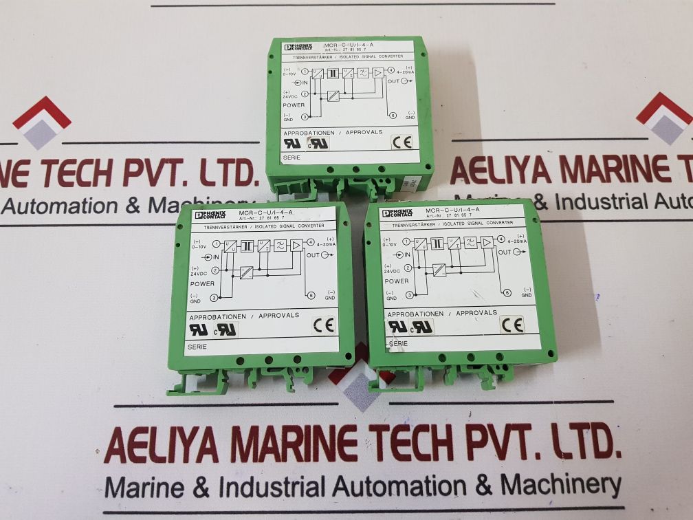 PHOENIX CONTACT MCR-C-U/I-4-A ISOLATED SIGNAL CONVERTER - Aeliya