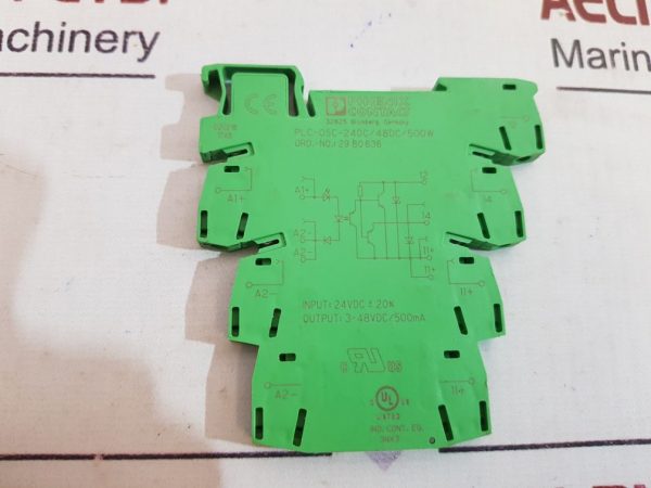 PHOENIX CONTACT PLC-OSC-24DC/48DC/500W SOLID STATE RELAY
