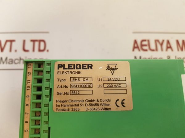 PLEIGER EHS-CM CONTROL MODULE