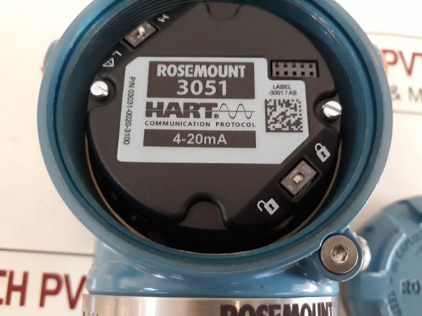 ROSEMOUNT 3051CD2A22A1AB4DFK8Q4 PRESSURE TRANSMITTER 3051