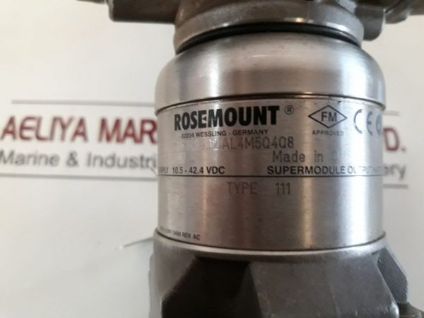 ROSEMOUNT 3051S1CG4A2E12F1KB4D2IAL4M5Q4Q8 PRESSURE TRANSMITTER