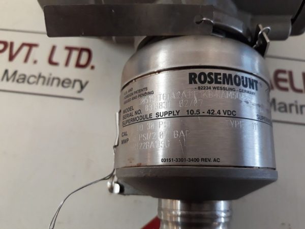 ROSEMOUNT 3051S1TG1A2A11F1B4IAM5Q4Q8 PRESSURE TRANSMITTER