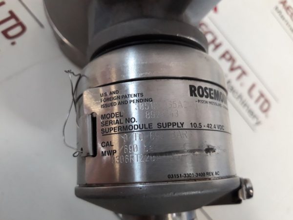 ROSEMOUNT 3051S1TG5A2A11F1KB4IAM5Q4Q8 PRESSURE TRANSMITTER