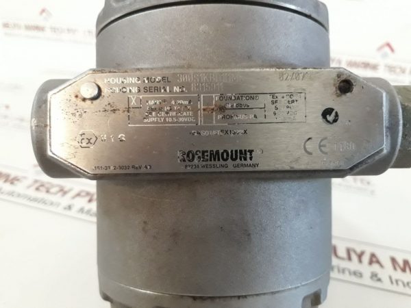 ROSEMOUNT 3051S2TG5A2A11B1KB4D111M5Q4Q8QS PRESSURE TRANSMITTER