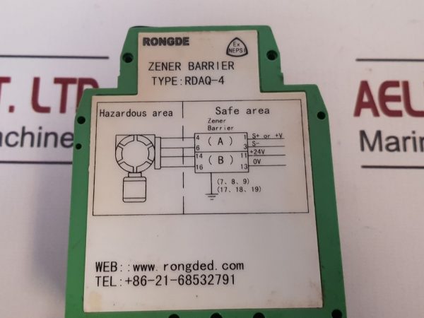 SHANGHAI RDAQ-4 ZENER BARRIER