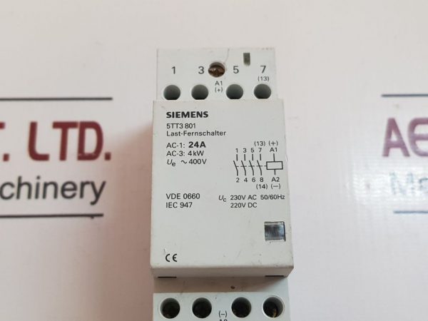 SIEMENS 5TT3801 REMOTE LOAD SWITCH