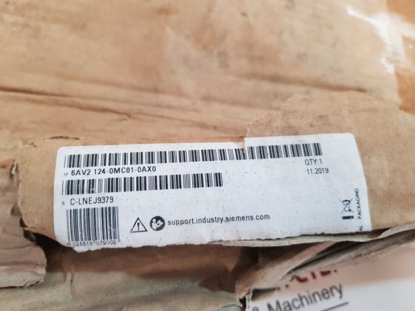 SIEMENS SIMATIC HMI 6AV2 124-0MC01-0AX0 COMFORT PANEL AND ITC