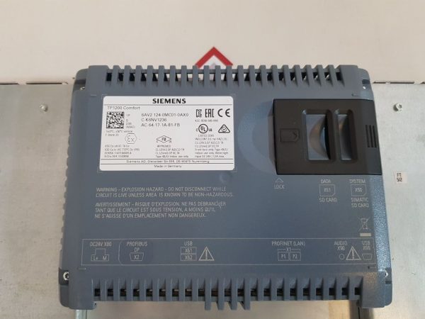 SIEMENS SIMATIC HMI 6AV2 124-0MC01-0AX0 COMFORT PANEL AND ITC