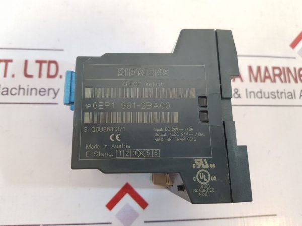 SIEMENS SITOP SELECT 6EP1 961-2BA00 DIAGNOSTIC MODULE