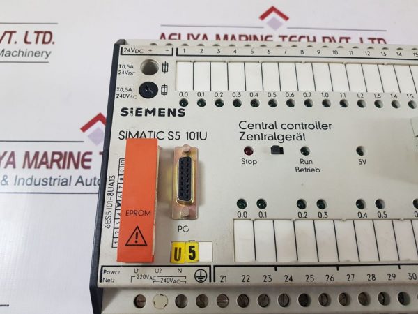 SIEMENS 6ES5101-8UA13 CENTRAL CONTROLLER