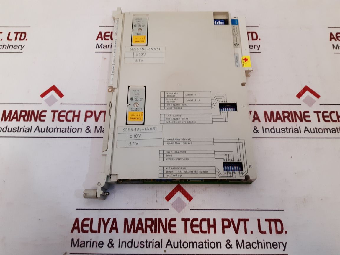 SIEMENS SIMATIC 6ES5460-4UA12 ANALOG INPUT MODULE