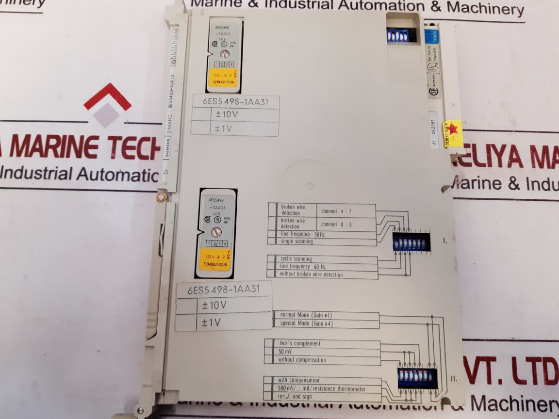 SIEMENS SIMATIC 6ES5460-4UA12 ANALOG INPUT MODULE