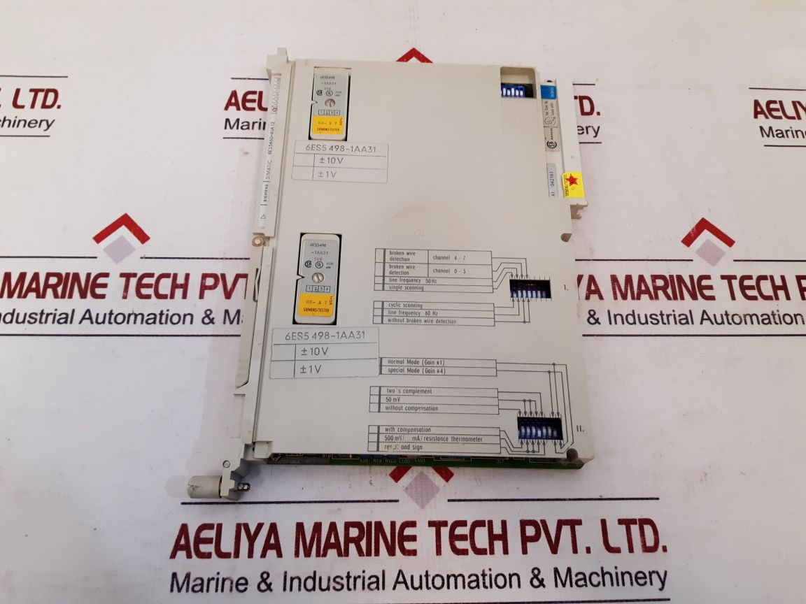 SIEMENS SIMATIC 6ES5460-4UA12 ANALOG INPUT MODULE