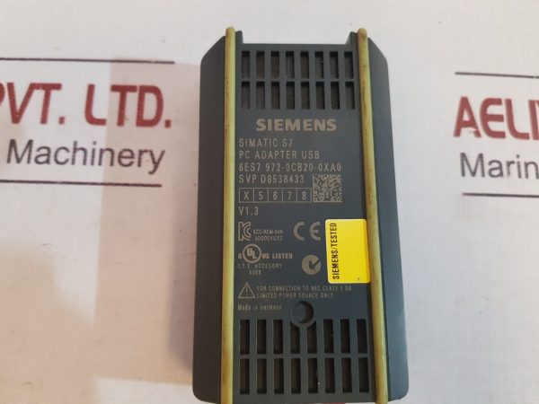 SIEMENS SIMATIC S7 6ES7 972-0CB20-0XA0 PC ADAPTER USB