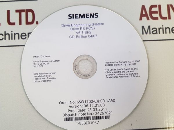 SIEMENS 6SW1700-6JD00-1AA0 CD DRIVE