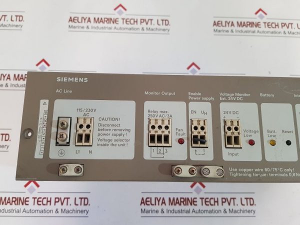 SIEMENS E115/230 G5 / 18WRG MODULAR POWER SUPPLY