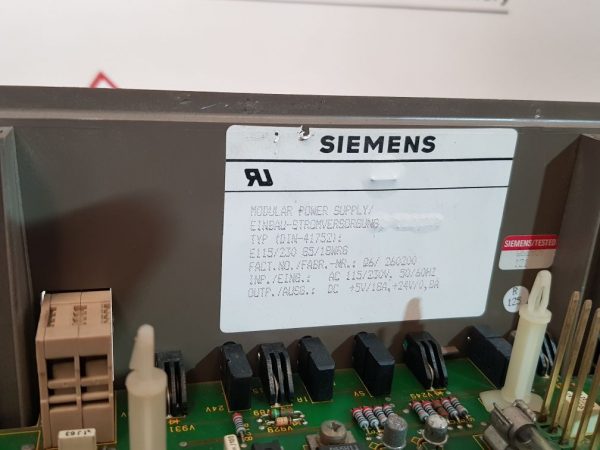 SIEMENS E115/230 G5/18WRG MODULAR POWER SUPPLY