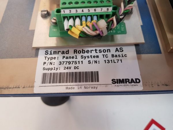 SIMRAD 37960259 B PANEL SYSTEM TC BASIC VER: 15/8-00