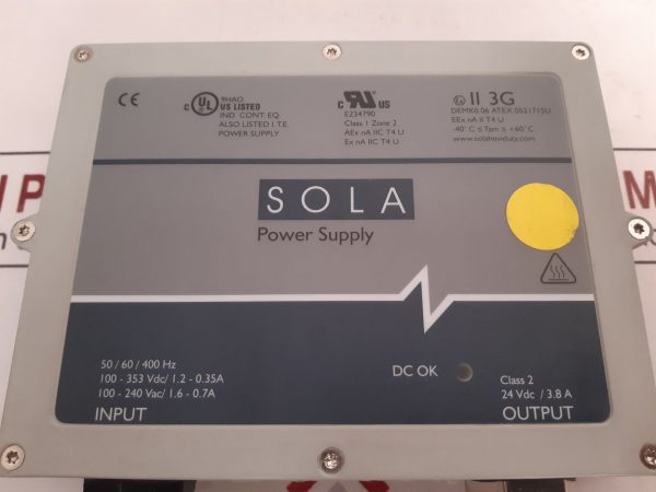 SOLA SCP 100S24X-DVN POWER SUPPLY E234790
