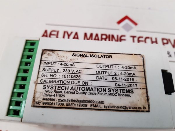 SYSTECH SAS-4400 SIGNAL ISOLATOR