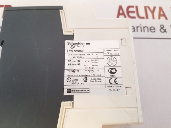 TELEMECANIQUE SCHNEIDER ELECTRIC LT3SM00E CONTACTOR AND PROTECTION RELAY TYPE A