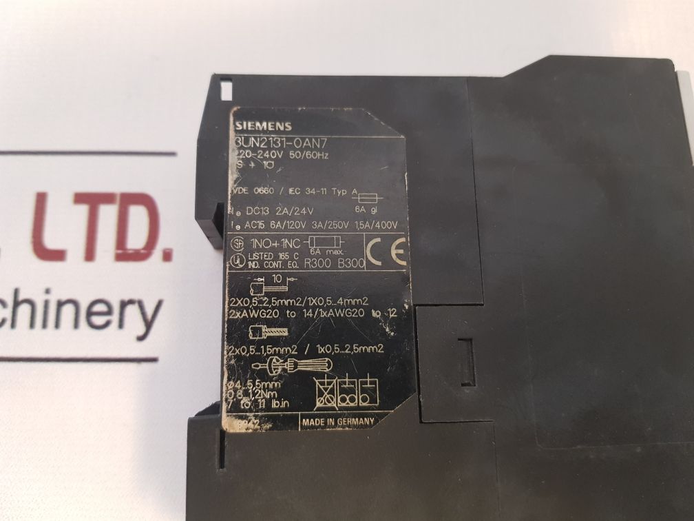 SIEMENS 3UN2131-0AN7 THERMISTOR TRIPPING UNIT