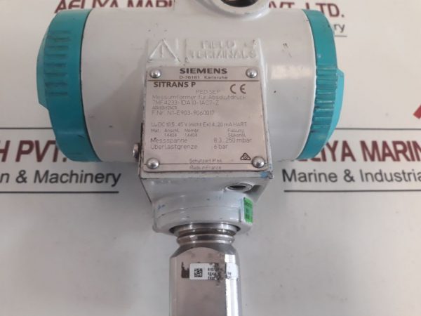 SIEMENS 7MF4233-1DA10-1AC7-Z PRESSURE TRANSMITTER