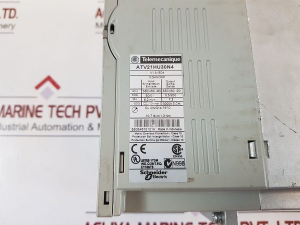 TELEMECANIQUE SCHNEIDER ELECTRIC ATV21HU30N4 VARIABLE SPEED DRIVE
