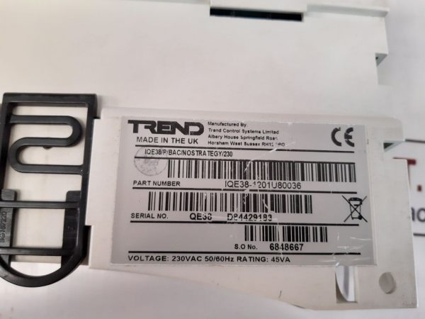 TREND CONTROL IQE38-1201U80036 TERMINAL UNIT CONTROLLER