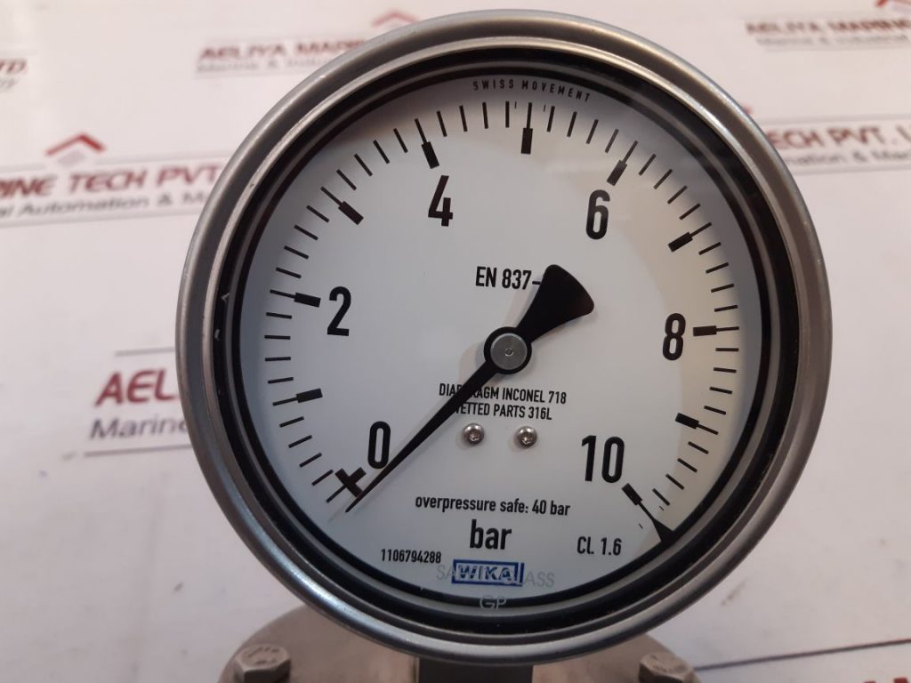 WIKA EN 837-3 PRESSURE GAUGE - Aeliya Marine