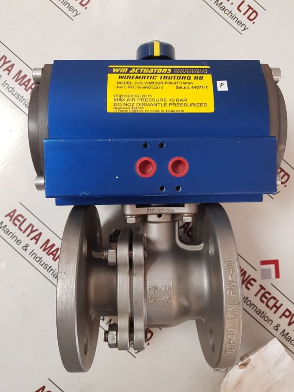 WIREMATIC WMR012319 ACTUATOR COMPLETE /BALL VALVE WM12SR F05-07/14MM